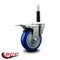 Service Caster 4'' Blue Poly Swivel 3/4'' Expanding Stem Caster Total Lock Brake SCC-EXTTL20S414-PPUB-BLUE-34 - alternate 4